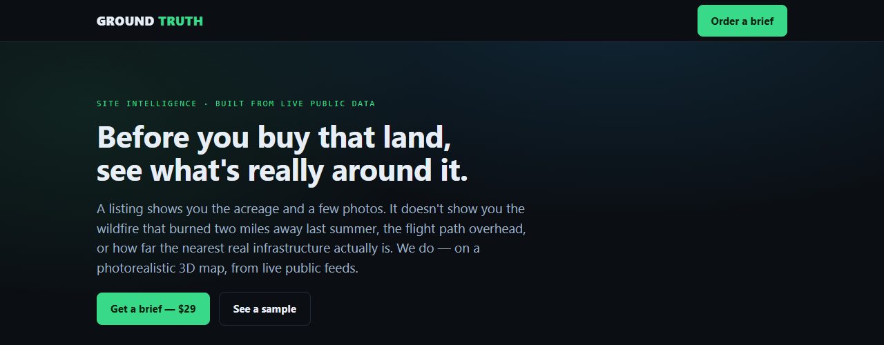 Ground Truth product page